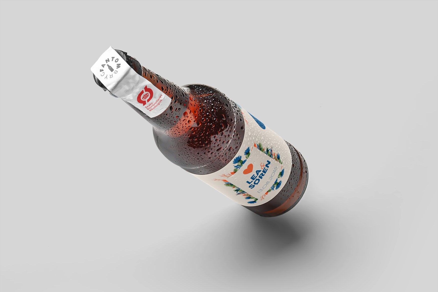 Bryllup - Blåt hjerte