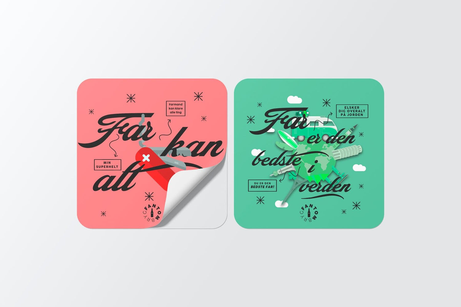 Fars Dag - SUPERFAR Sticker set