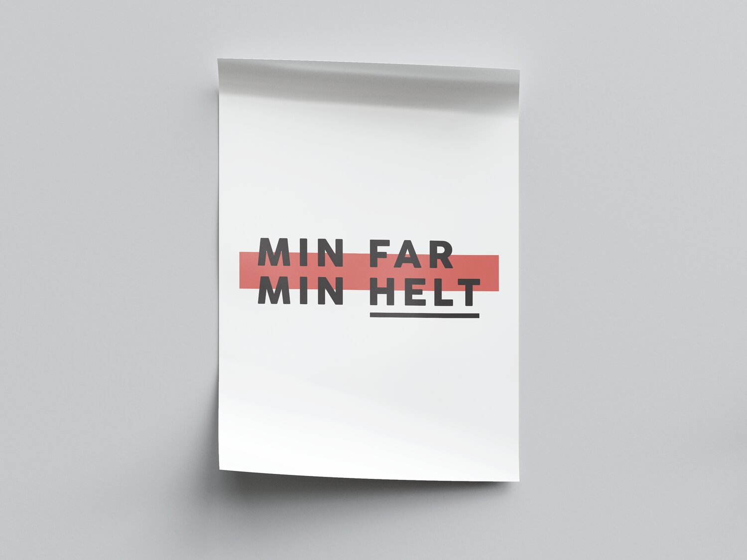 Fars Dag plakat - MIN HELT