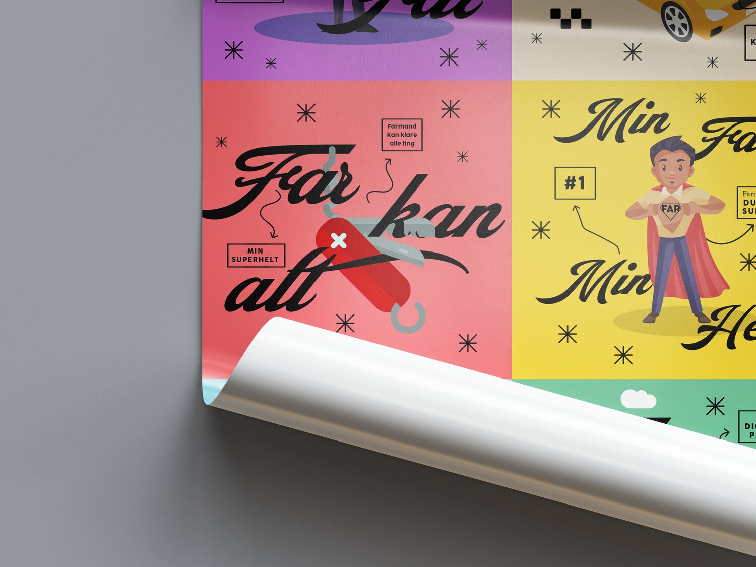 Fars Dag plakat - Verdens bedste far