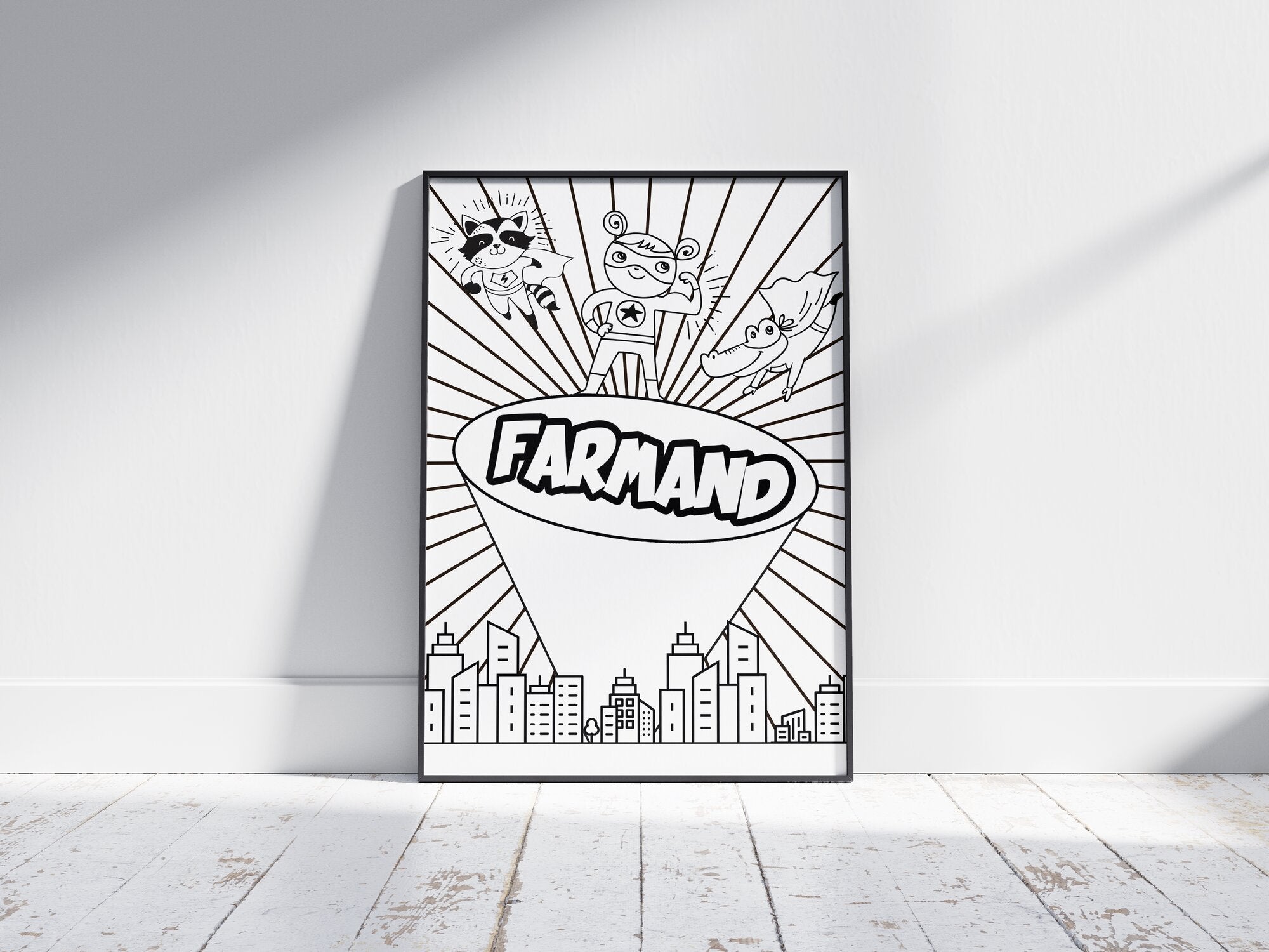 Fars Dag plakat - Mal Selv Superhelt