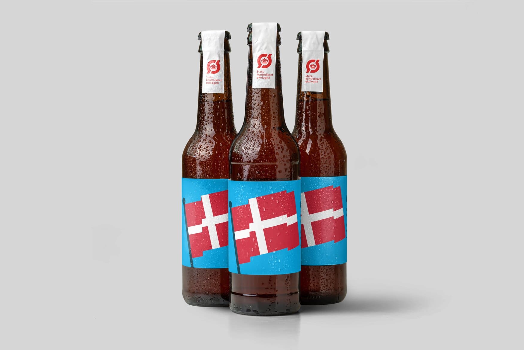Flagrende flag med hilsen