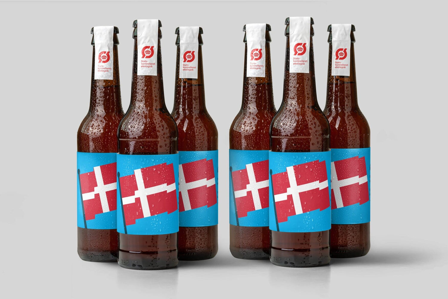 Flagrende flag med hilsen