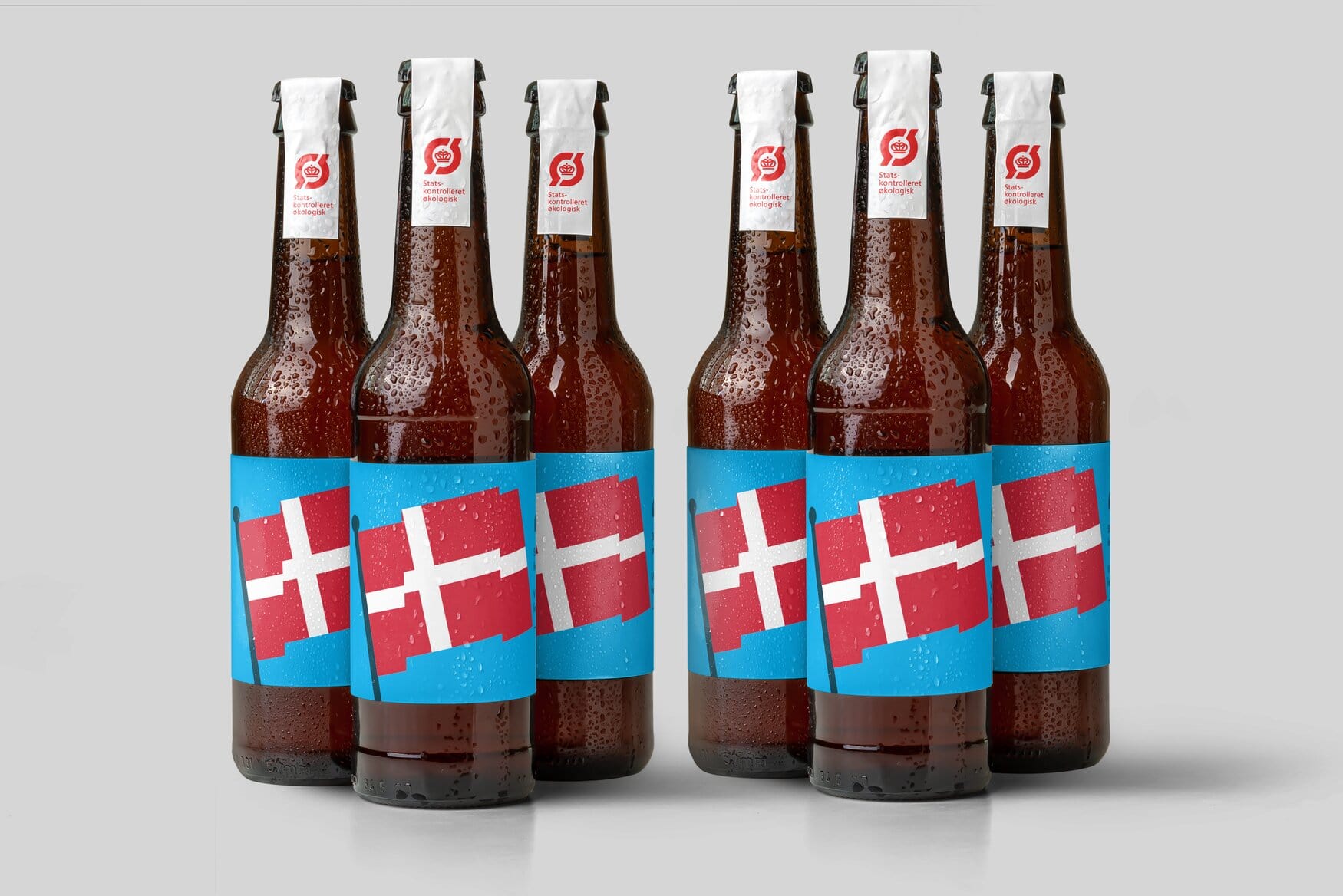 Flagrende flag med hilsen