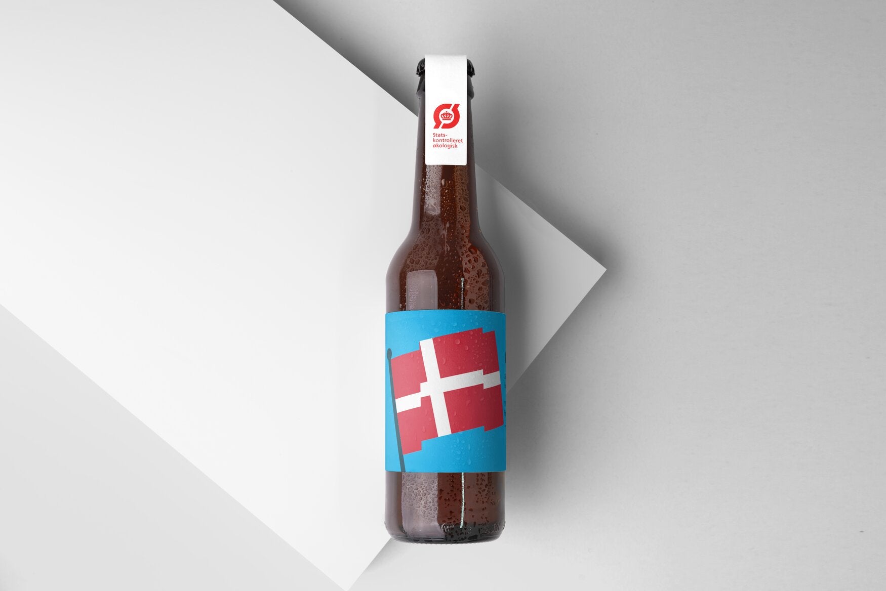 Flagrende flag med hilsen