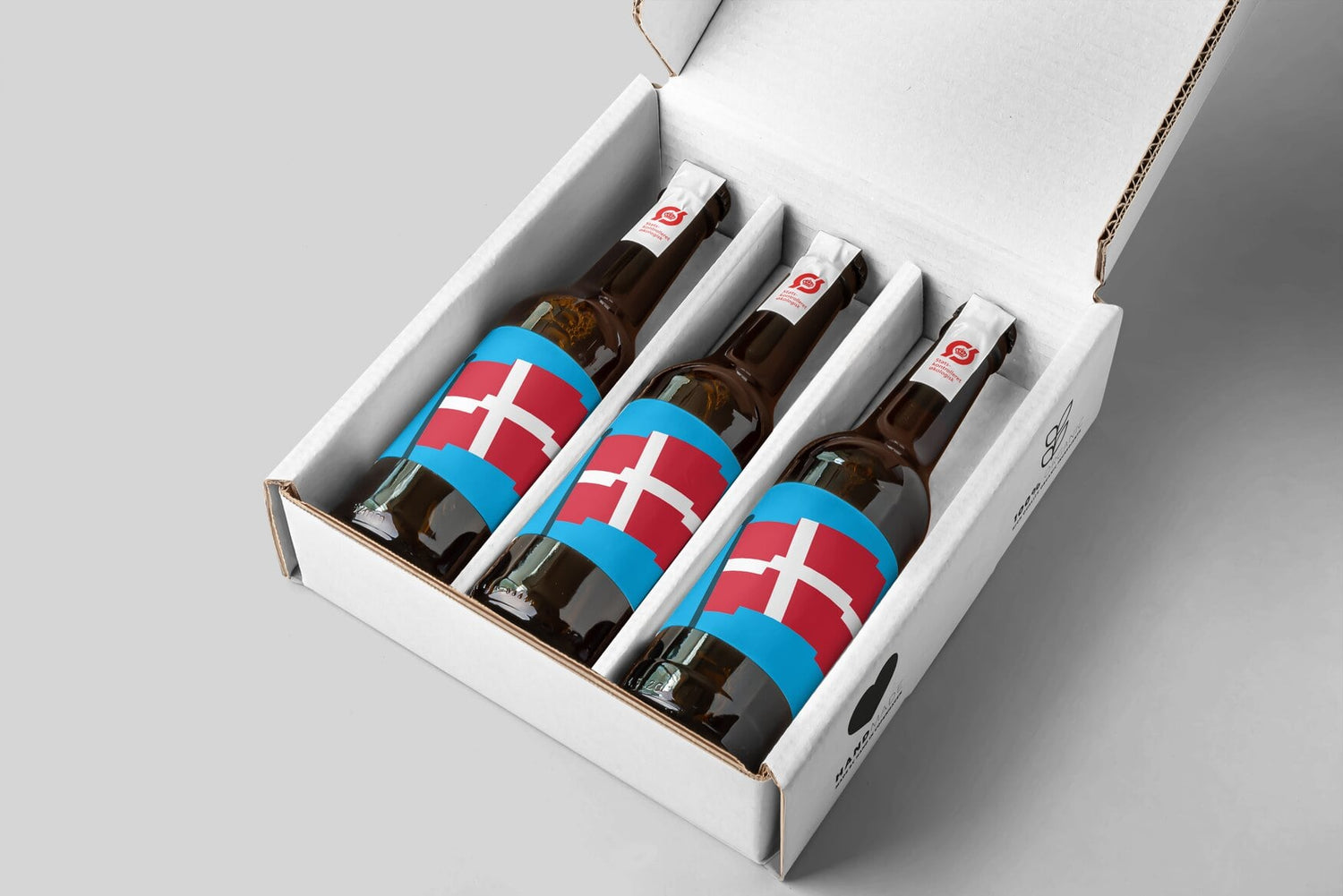 Flagrende flag med hilsen