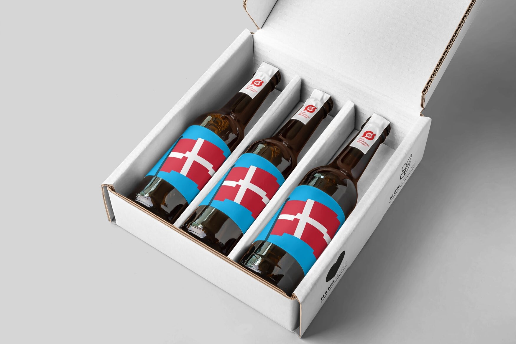 Flagrende flag med hilsen