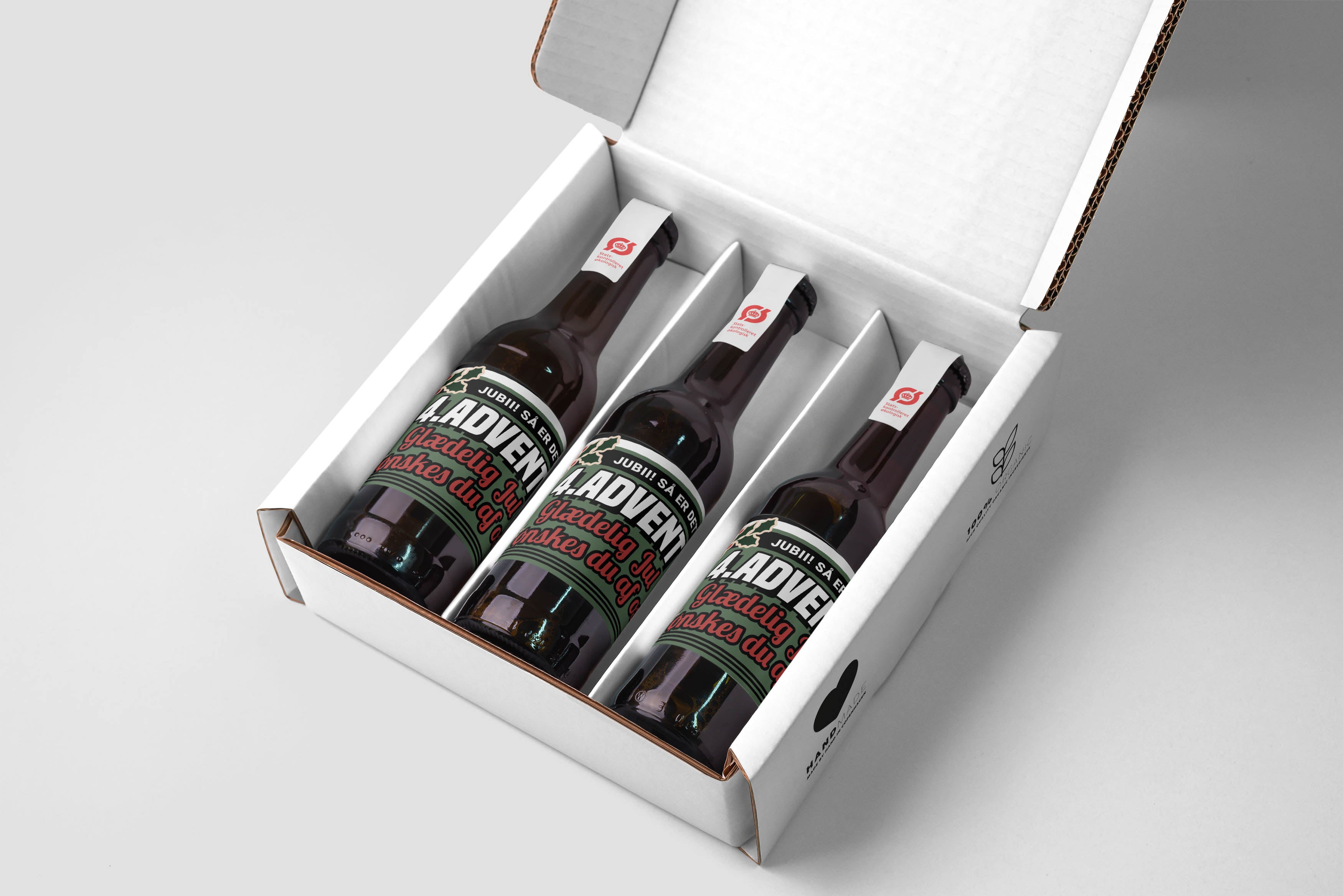 Personlig øl adventskalender - 12 unikke øl med billede &amp; tekst