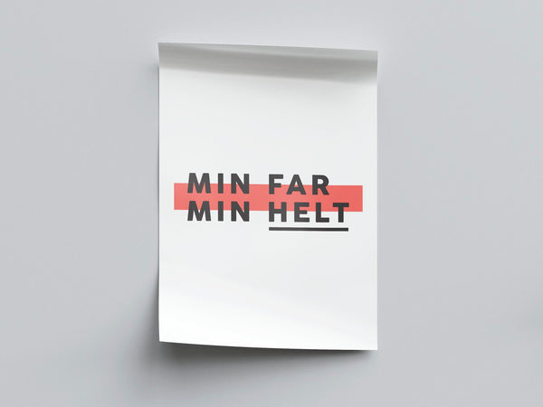 Fars dag plakat - min helt