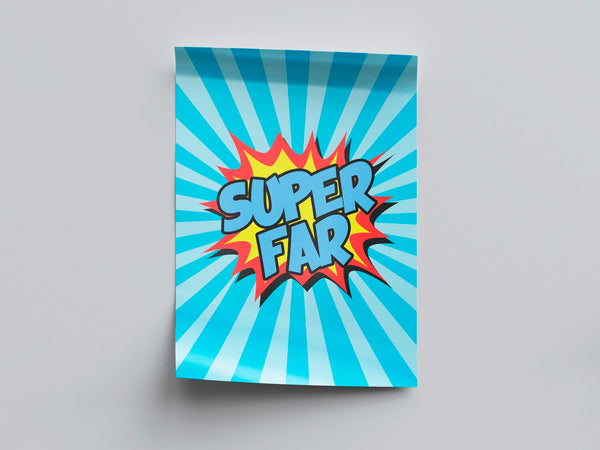 Fars dag plakat - super far