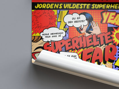 Fars Dag plakat - SUPERHELTEN