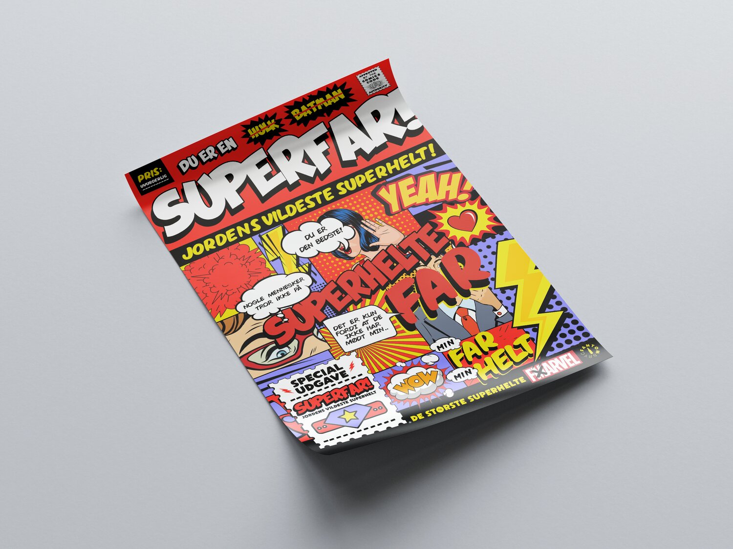 Fars Dag plakat - SUPERHELTEN