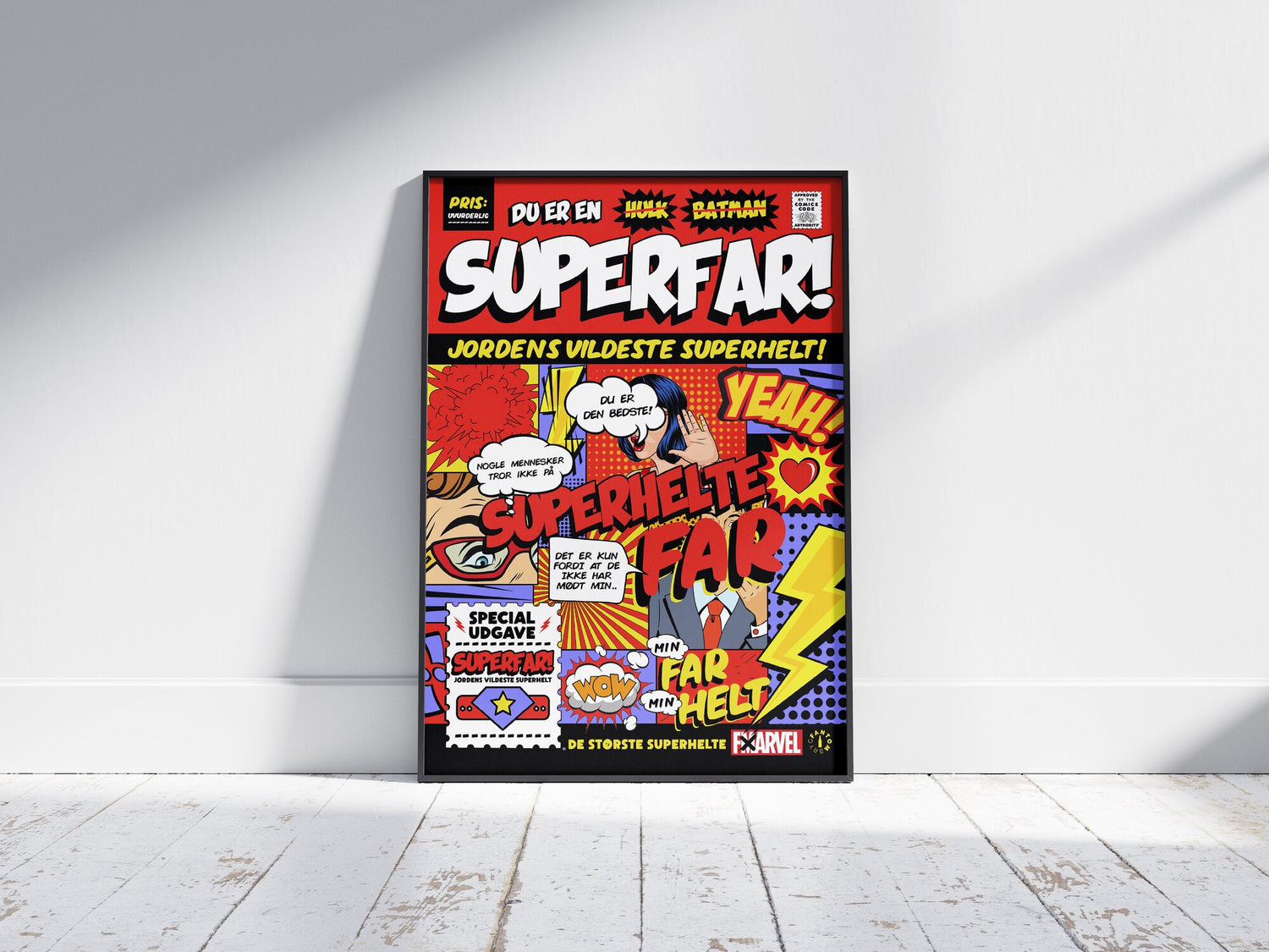 Fars Dag plakat - SUPERHELTEN