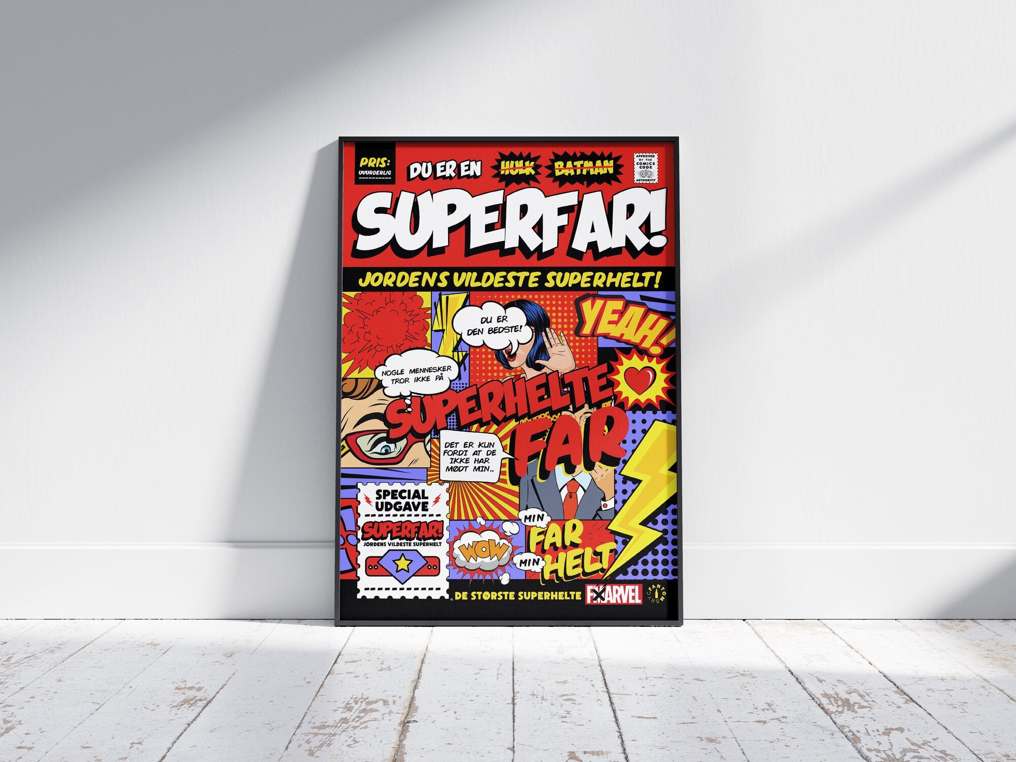 Fars Dag plakat - SUPERHELTEN
