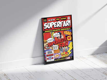 Fars Dag plakat - SUPERHELTEN
