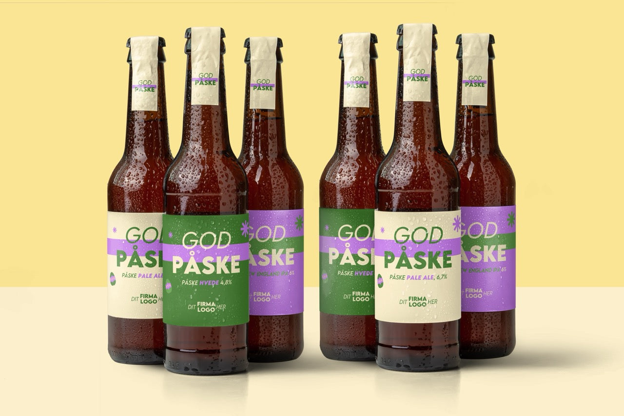 Påskegave til virksomheder – specialøl med logo