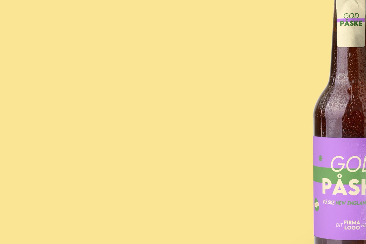 Påskegave til virksomheder – specialøl med logo