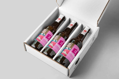 Konfirmation - Øl med billede og navn - PINK