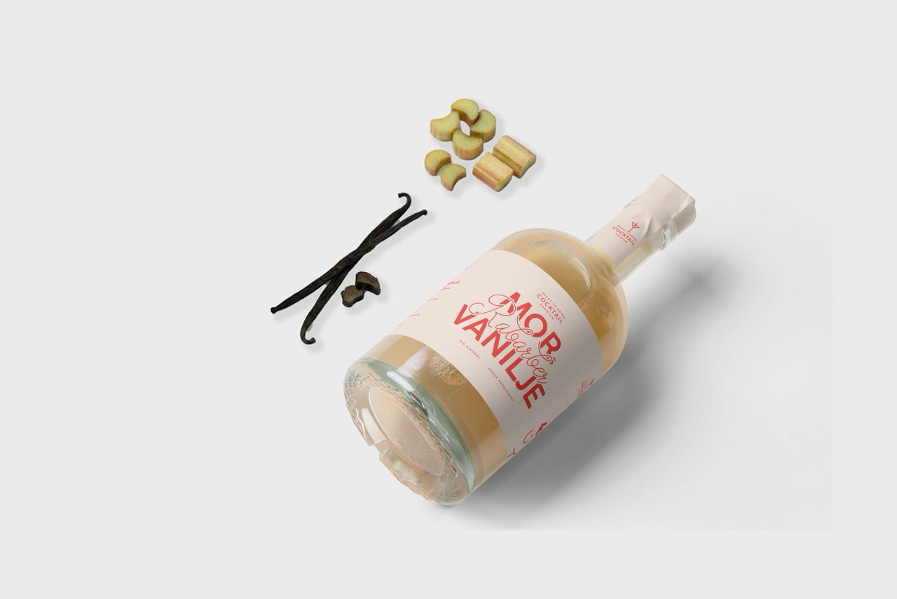 Mors Rabarber/Vanilje - færdigblandet cocktail (500 ml)