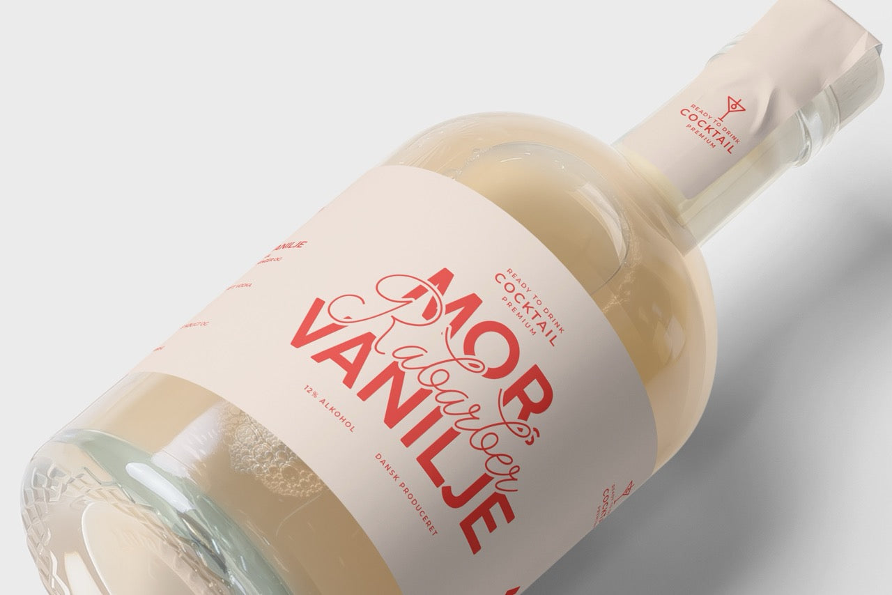 Mors Rabarber/Vanilje - færdigblandet cocktail (500 ml)
