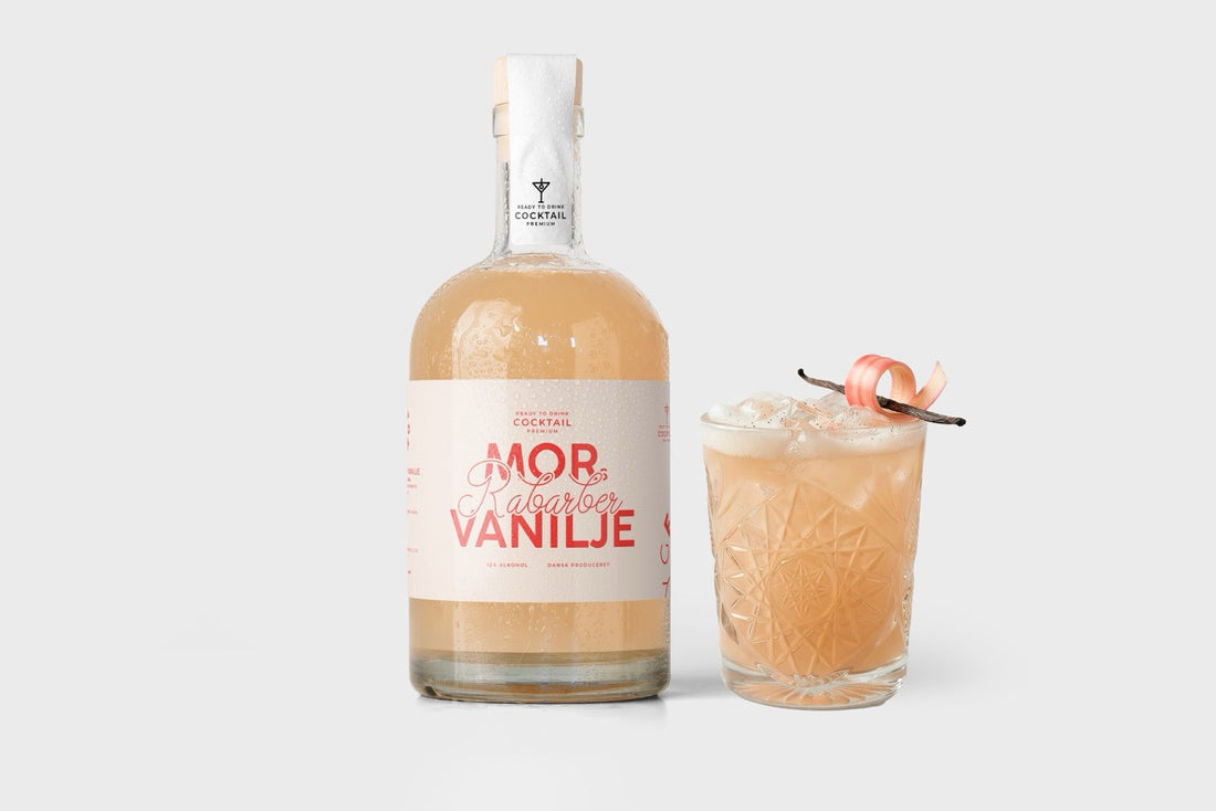 Mors Rabarber/Vanilje - færdigblandet cocktail (500 ml)