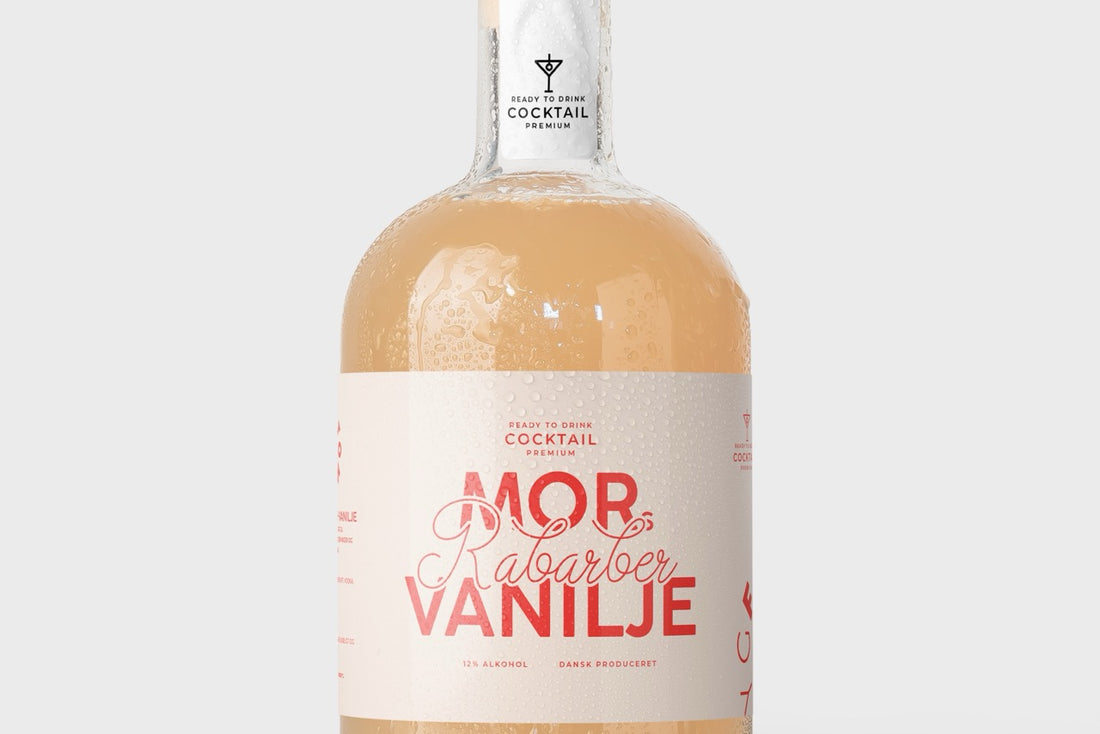 Mors Rabarber/Vanilje - færdigblandet cocktail (500 ml)