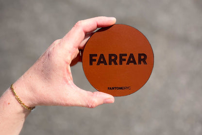 FARFAR - Håndlavet ølbrik i kernelæder