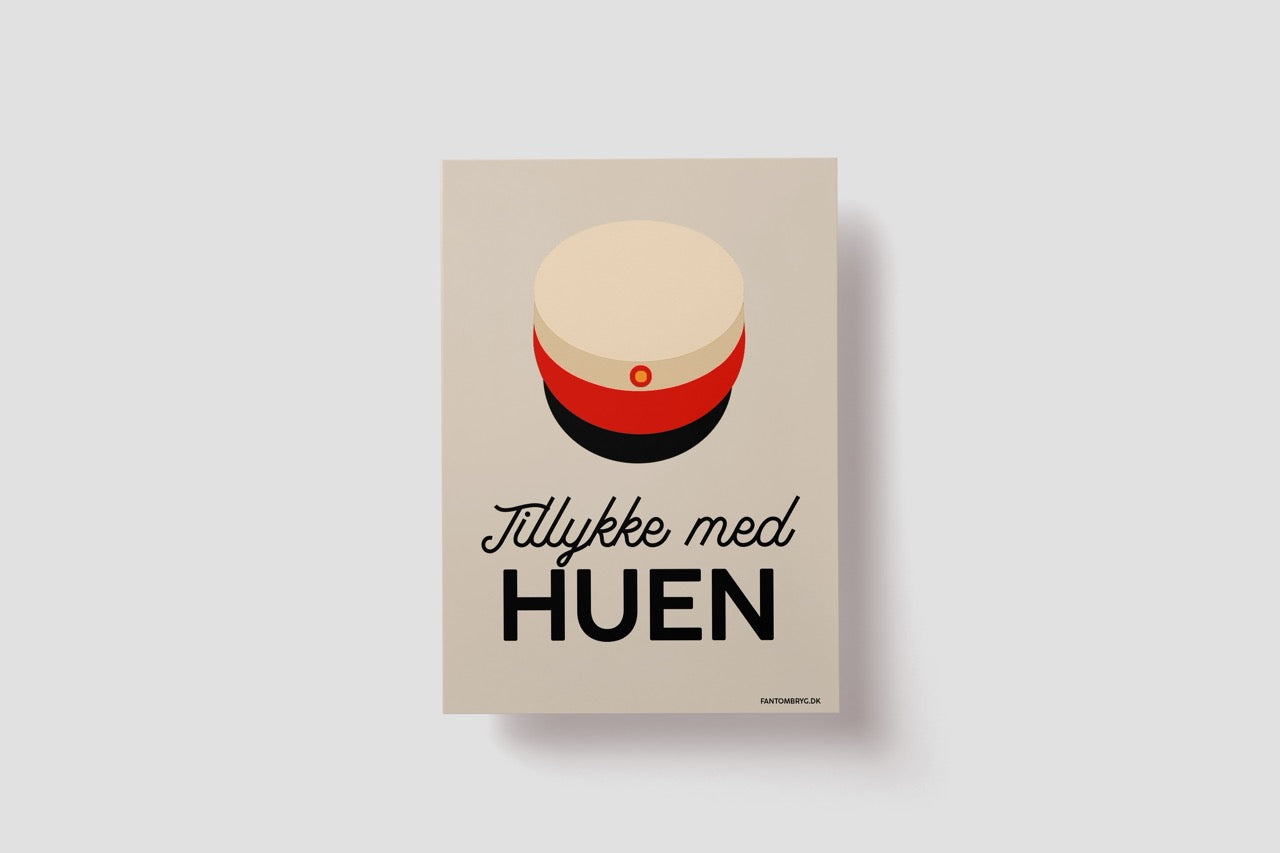 Rød Student – Premium Studenterkort (A5)