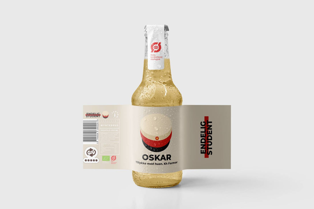Sodavand - tillykke med huen - rød