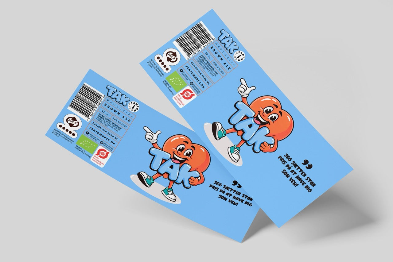 "TAK" ølgave - med personlig hilsen