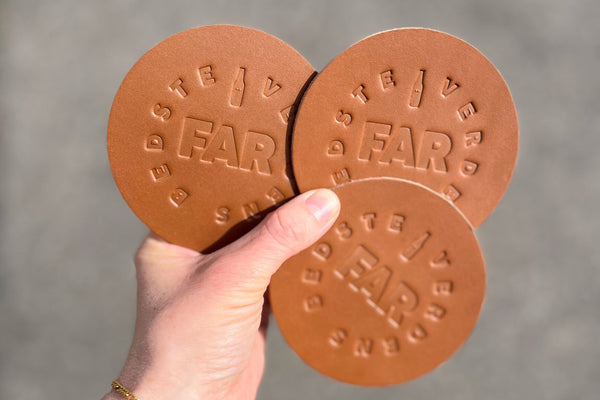 Fars dag - verdens bedste far - ølbrik i kernelæder